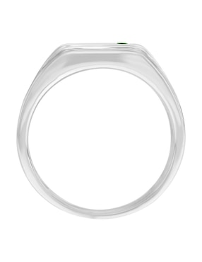 Anillo Fascinare Joaquin 14 k de oro blanco esmeralda brillante