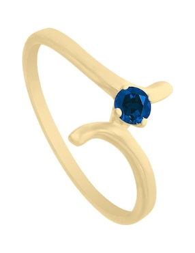Anillo Fascinare Kaia 14 k de oro zafiro brillante