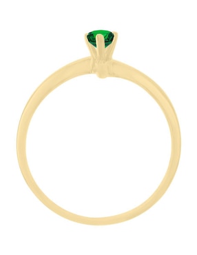 Anillo Fascinare Kaia 14 k de oro esmeralda brillante