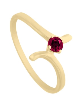 Anillo Fascinare Kaia 14 k de oro rubí brillante