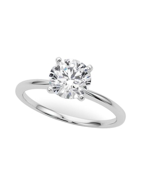 Anillo De Compromiso De Oro Blanco 14 K Amore Mio Diamante