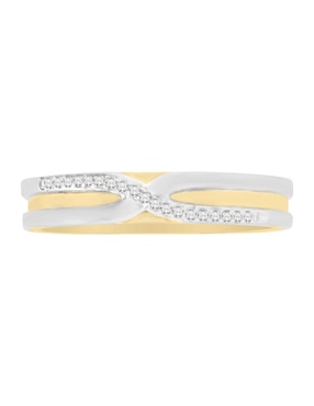 Argolla De Oro 14 K Klamore Diamante