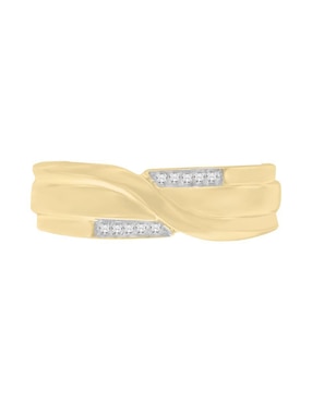 Argolla De Oro 14 K Klamore Diamante