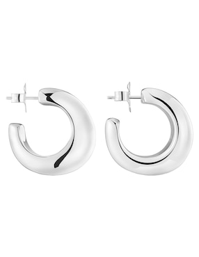 Aretes de aro Tous Galia Basics de plata P 925 con acabado brillante