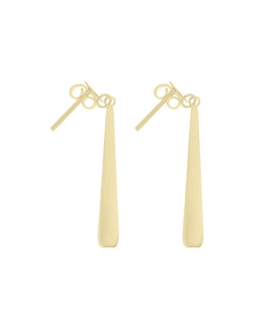 Aretes Fianelli Yamina de oro con acabado brillante