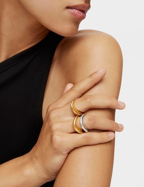 Anillo Tous Galia Basics de plata P 925 con acabado baño de oro