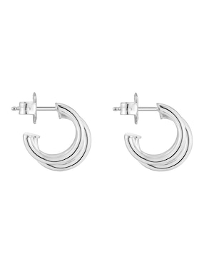 Aretes de aro Tous de plata P 925 con acabado brillante