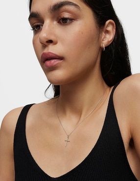 Dije de crucifijo Tous les classiques de oro blanco 18 K
