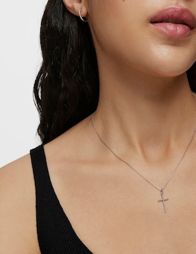Dije de crucifijo Tous les classiques de oro blanco 18 K