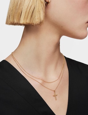 Dije de cruz Tous basics de oro amarillo 18 K