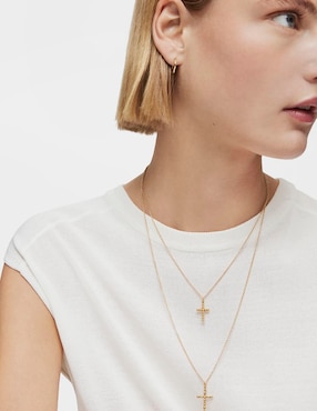 Dije de cruz Tous basics de oro amarillo 18 K
