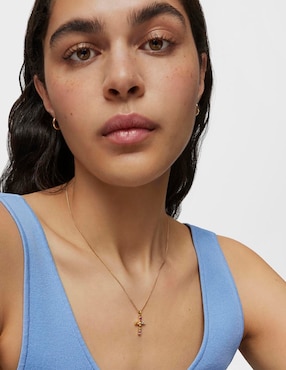 Dije de cruz Tous basics de oro amarillo 18 K