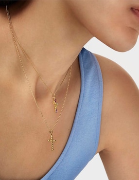 Dije de cruz Tous basics de oro amarillo 18 K