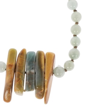 Aretes, collar y pulsera artesanal de Jade Rocio de la Mañana Tienda del Museo Nacional de Antropología