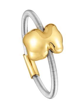 Anillo de oso Tous Mesh Tube 18 k de oro brillante