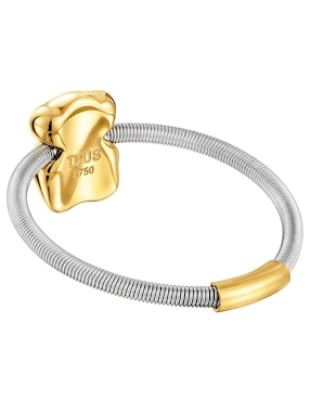 Anillo de oso Tous Mesh Tube 18 k de oro brillante