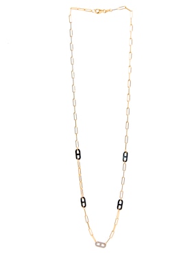 Collar de eslabones Unoaerre de oro 14 K