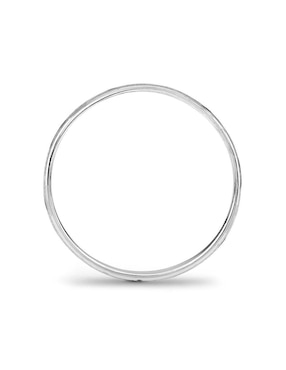 Argolla de oro blanco 10 k Mano Forjada