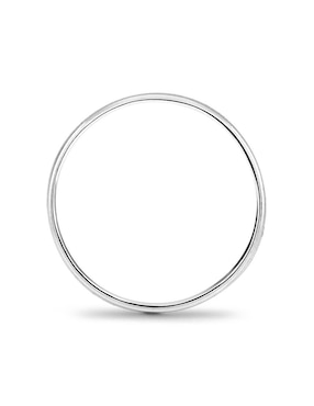 Argolla de oro blanco 10 k Mano Forjada