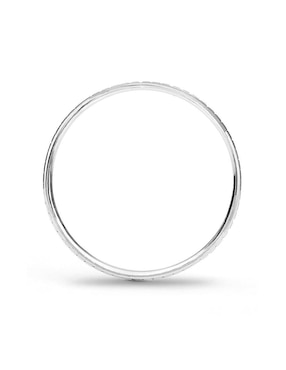 Argolla de oro blanco 10 k Mano Forjada