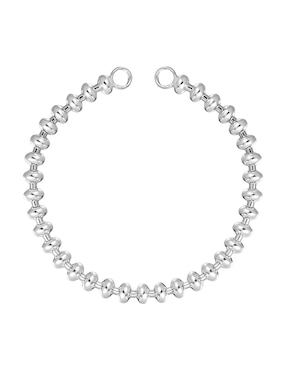 Pulsera Tous De Plata P925 Hold Oval Con Acabado Brillante