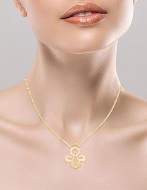 Colgante Y Dije de ángel Fianelli lucy de oro amarillo 14 K