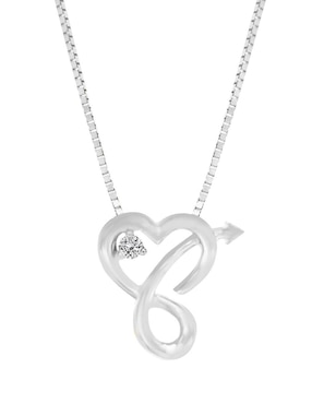 Colgante Y Dije De Corazón Fianelli Amore De Oro 14 K Diamante