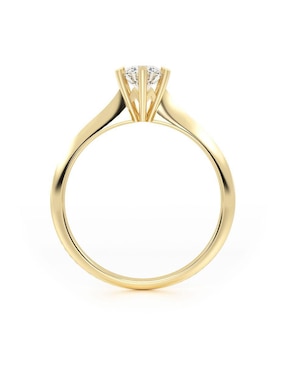 Anillo de compromiso de oro 18 k Abba Joyas moissanita