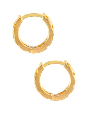 Aretes Unlimited By Ob con acabado chapa de oro