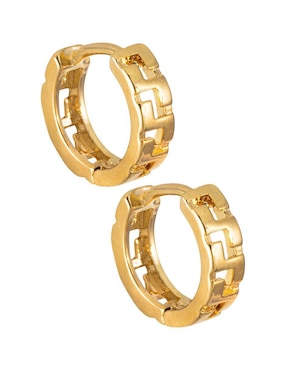 Aretes Unlimited By Ob con acabado chapa de oro