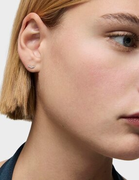 Aretes Tous Les Classiques de oro con acabado pavé diamante