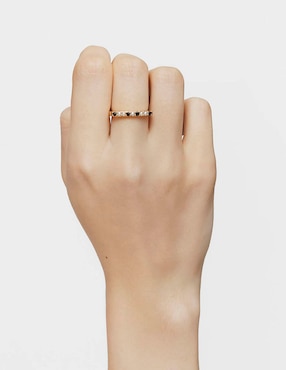 Anillo Tous Basic Colors de plata P 925 espinela con acabado baño de oro