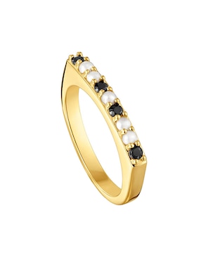 Anillo Tous Basic Colors de plata P 925 espinela con acabado baño de oro