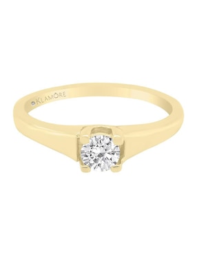 Solitario De Oro 14 K Klamore Diamante