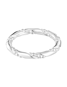 Anillo Tous Twisted P 925 de plata brillante