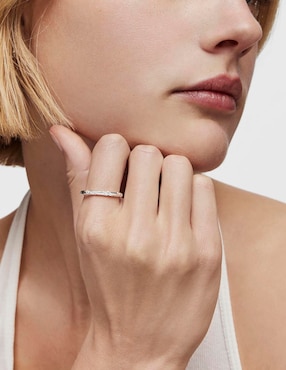 Anillo Tous Twisted P 925 de plata brillante