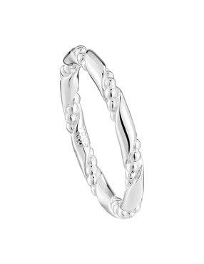 Anillo Tous Twisted P 925 de plata brillante