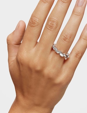 Anillo Tous Twisted P 925 de plata brillante