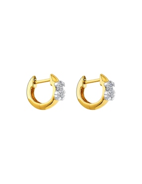 Aretes de aro Tous Gen de oro con acabado brillante diamante