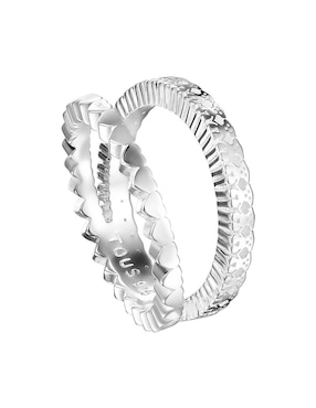 Anillo Tous Straight P 925 de plata brillante
