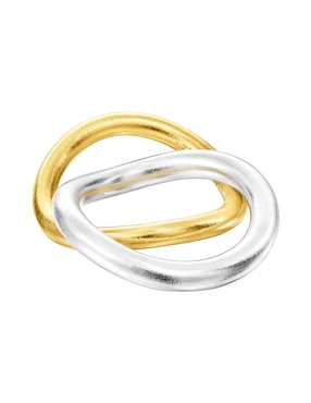Set anillo Tous Hav de plata P 925 con acabado baño de oro