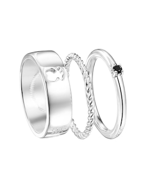 Set Anillo TOUS Ring Mix P 925 De Plata Espinela