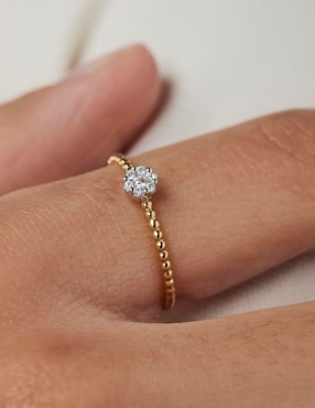 Anillo Tous Les Classiques 18 k de oro diamante brillante