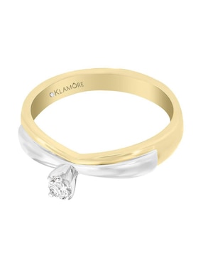 Solitario De Oro 14 K Klamore Diamante