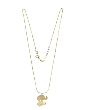 Colgante Y Dije de elefante Fianelli rhodina de oro amarillo 14 K