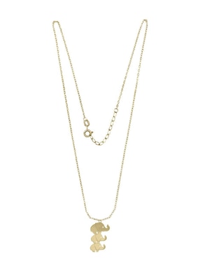 Colgante Y Dije de elefante Fianelli rhodina de oro amarillo 14 K