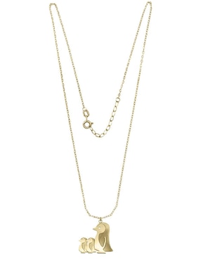 Colgante Y Dije de pingüino Fianelli billoy de oro amarillo 14 K