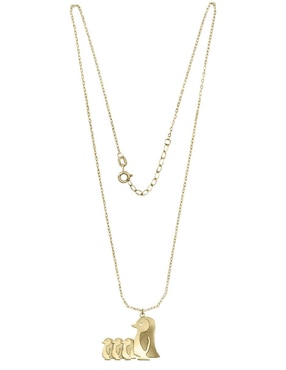 Colgante Y Dije de pingüino Fianelli billoy de oro amarillo 14 K