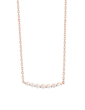 Colgante Facet Barcelona Smart De Oro Rosa 14 K Diamante