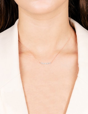 Colgante Facet Barcelona smart de oro rosa 14 K